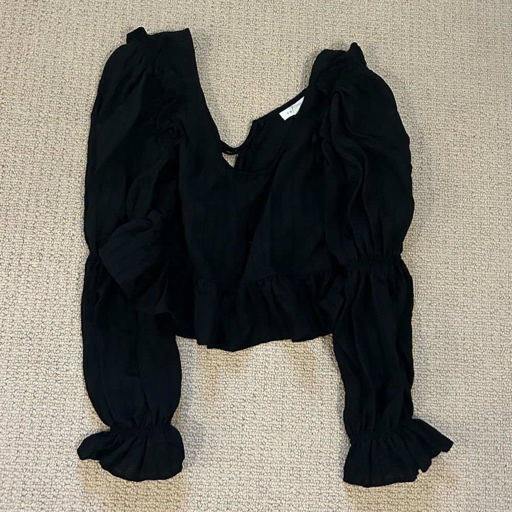 Topshop Long Sleeve Blouse